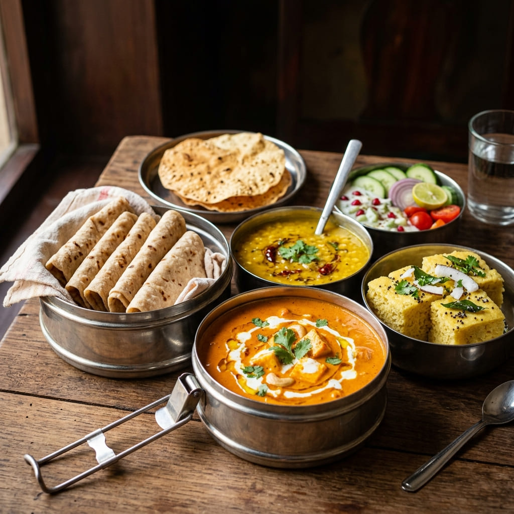 Delicious fresh tiffin item