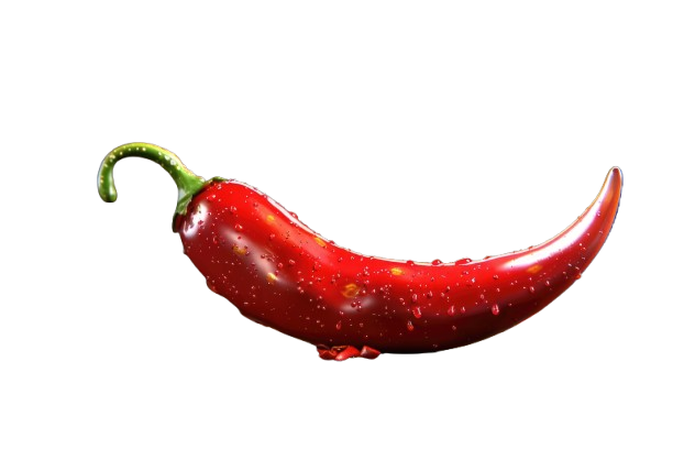 Fresh organic red chilli accent